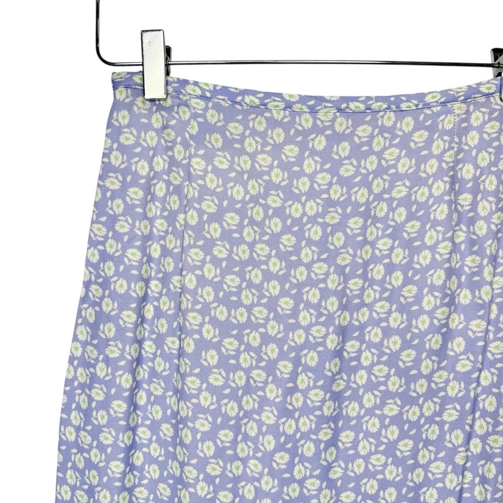 NWT Zara Purple Ditzy Floral Crop Top And Midi Slip Skirt Women’s Set Sz XS - Picture 10 of 12